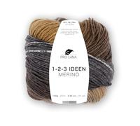 Pro Lana 1-2-3 Ideen Merino 100g - 100% Merinowolle, Farbverlauf Garn (Degradé), 250 m, Nadelstärke 3,5-4,5 mm, weich & hochwertig (12 | braun/grau/beige)