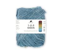 Pro Lana 1-2-3 IDEEN, weiches Sommergarn, 100% Baumwolle, 100g/310m Lauflänge, NS3,0-4,0 (braun/petrol)