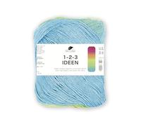 Pro Lana 1-2-3 IDEEN, weiches Sommergarn, 100% Baumwolle, 100g/310m Lauflänge, NS3,0-4,0 (türkis/grün/pink)