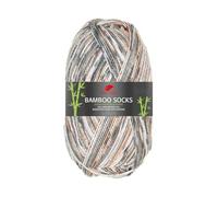 PRO LANA 100g 4-fädig Bamboo Socks II 966 - grau/apricot Color