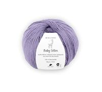 Pro Lana BABY COTTON 50 g 100% Bio-Baumwolle Babywolle speichelecht 155 m, Farbe:044 - lavendel