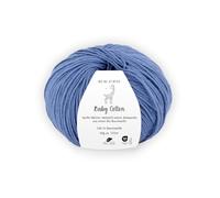 Pro Lana BABY COTTON 50 g 100% Bio-Baumwolle Babywolle speichelecht 155 m, Farbe:055 - jeans