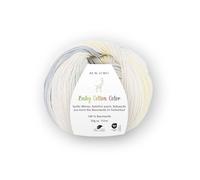 Pro Lana Baby cotton COLOR (organic) 50g/155m Lauflänge, 100 % Bio-Baumwolle (Oeko-Tex zertifiziert), NS 3,0-3,5 (natur/gelb/mint)
