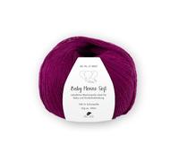Pro Lana Baby Merino Soft - 25g extrafeine Merinowolle, 100% Schurwolle, 100 m, Nadelstärke 2,5-3,5 mm - Ideal für Babysachen & feine Handarbeiten (38 | bordeaux)