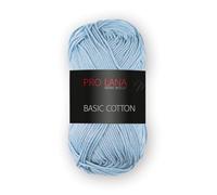 Pro Lana Basic Cotton - 50g - Farbe: 56, hellblau (33 Farben erhältlich)