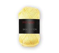 Pro Lana Basic Cotton 50g - Farbwahl (21 - pastellgelb)