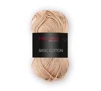 Pro Lana Basic Cotton 50g - Farbwahl (8 - hellbraun)
