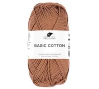 Pro Lana Baumwollgarn BASIC COTTON – 50 g / 125 m – Farbe 218 nougat