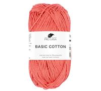 Pro Lana BASIC COTTON Baumwollgarn 50 g ideal für Kleidung, Spielzeug, Accessoires 125 m, Farbe:229 - kamellie