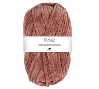 Pro Lana CHENILLE 100 g samtig weiche und stabile Chenille Wolle 110 m, Farbe:008 - hellbraun