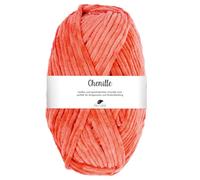 Pro Lana CHENILLE 100 g samtig weiche und stabile Chenille Wolle 110 m, Farbe:026 - koralle