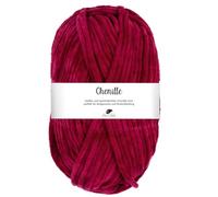 Pro Lana CHENILLE 100 g samtig weiche und stabile Chenille Wolle 110 m, Farbe:038 - bordeaux