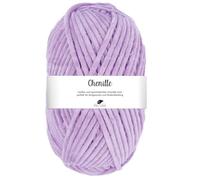 Pro Lana CHENILLE 100 g samtig weiche und stabile Chenille Wolle 110 m, Farbe:041 - flieder