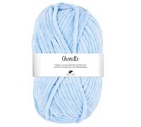 Pro Lana CHENILLE Wolle 100 g – samtig weich und stabil, 110 m – Farbe 056 hellblau