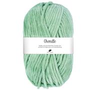 Pro Lana CHENILLE 100 g samtig weiche und stabile Chenille Wolle 110 m, Farbe:071 - reseda
