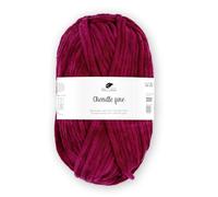 Pro Lana Chenille fine 50 g/100 m NS 5-6 100% Polyester, samtig weiche und stabile Chenille Wolle, Babywolle, Oeko-Tex zertifiziert, schadstofffrei (bordeaux)