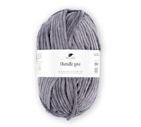 Pro Lana Chenille fine 50 g/100 m NS 5-6 100% Polyester, samtig weiche und stabile Chenille Wolle, Babywolle, Oeko-Tex zertifiziert, schadstofffrei (graphit)
