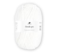 Pro Lana Chenille fine 50 g/100 m NS 5-6 100% Polyester, samtig weiche und stabile Chenille Wolle, Babywolle, Oeko-Tex zertifiziert, schadstofffrei (natur)