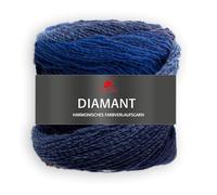 Pro Lana DIAMANT - 150g Multicolorgarn mit harmonischen Farbverläufen, 525 m Lauflänge, Nadelstärke 3,5-4,5 mm (92 | blau/braun)