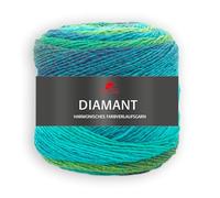 Pro Lana DIAMANT - 150g Multicolorgarn mit harmonischen Farbverläufen, 525 m Lauflänge, Nadelstärke 3,5-4,5 mm (86 | grün)
