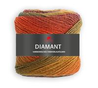 Pro Lana DIAMANT - 150g Multicolorgarn mit harmonischen Farbverläufen, 525 m Lauflänge, Nadelstärke 3,5-4,5 mm (89 | orange/lila)