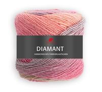 Pro Lana Diamant Farbverlaufsgarn 150g 525m rosa/grau 60% Schurwolle 40% Polyacryl 100g/8,53Euro