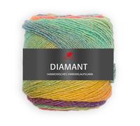 Pro Lana Wolle Diamant 150 g/ca. 525 m – Türkis/Lila/Orange (94)
