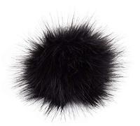 Pro Lana Fell Pompon mit Druckknopf black, 135-2782040-000007, 12-14 cm