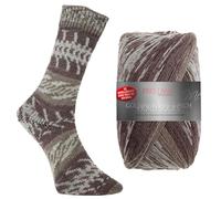 Pro Lana Fjord Socks Farbe 194, Sockenwolle musterbildend, Wolle Norwegermuster zum Stricken, 100g, 400m