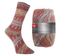 Pro Lana Fjord Socks Farbe 195, Sockenwolle musterbildend, Wolle Norwegermuster zum Stricken, 100g, 400m