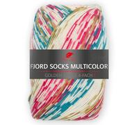 Pro Lana FJORD SOCKS MULTICOLOR 100 g 4-fach Sockenwolle mit einem einzigartigen Fjordmuster 425 m, Farbe:482