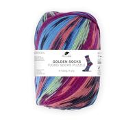 Pro Lana FJORD SOCKS PUZZLE 100 g Stricken zu einem Abenteuer der Formen und Farben, Farbe:81