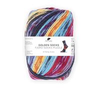 Pro Lana FJORD SOCKS PUZZLE 100 g Stricken zu einem Abenteuer der Formen und Farben, Farbe:80