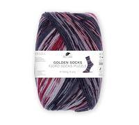 Pro Lana Fjord Socks Puzzle - 100g Sockenwolle mit Farbverlauf, 420m, Strickgarn für Socken, Mützen & Schals (86 | rot/grau)