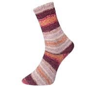 Pro Lana Golden Socks 4-fach Fashion 5 696 - beere/orange/rosa/apricot