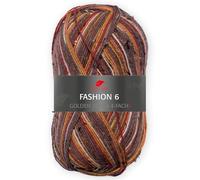 Pro Lana Golden Socks 4-fach Fashion 6 703 - Braun/Orange-Töne