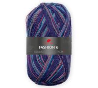 Pro Lana Golden Socks 4-fach Fashion 6 707 - Blau/Türkis/Pfirsich/Pink