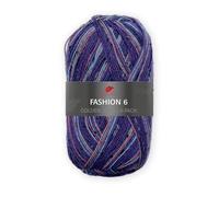 Pro Lana Golden Socks 6-fach Fashion 6 707 - Blau/Türkis/Pfirsich/Pink