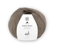 Pro Lana Sockenwolle Golden Socks Alpaka – 100 g/390 m, 70% Alpaka, 30% Polyamid, 12 braun mel.