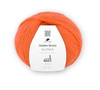 Pro Lana Golden Socks Alpaka, 100 g/390 m, 70% Alpaka, 30% Polyamid, 4-fädig, superweiche Sockenwolle (27 koralle)