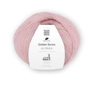 Pro Lana Golden Socks Alpaka, 100 g/390 m, 70% Alpaka, 30% Polyamid, 4-fädig, superweiche Sockenwolle (37 rosa mel.)
