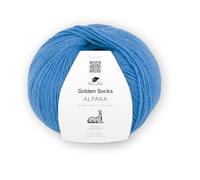 Pro Lana Golden Socks Alpaka, 100 g/390 m, 70% Alpaka, 30% Polyamid, 4-fädig, superweiche Sockenwolle (51 blau)