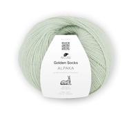 Pro Lana Golden Socks Alpaka, 100 g/390 m, 70% Alpaka, 30% Polyamid, 4-fädig, superweiche Sockenwolle (61 mint)