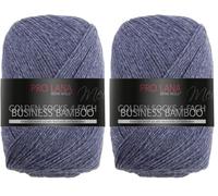 Pro Lana Golden Socks Business Bamboo 4-fach 503 - dunkelblau meliert (Packung mit 2)
