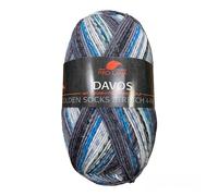 Pro Lana Golden Socks Stretch Davos 39009 - Hellgrau/Mint/Türkis/Anthrazit