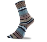 Pro Lana Golden Socks Stretch Grindelwald 440.03 - schwarz/türkis/braun