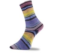 Pro Lana Golden Socks Stretch Grindelwald 440.04 - schwarz/gelb/orange/flieder/blau