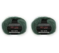 PRO LANA Kid Seta - Farbe: Tanne (78) - 25 g/ca. 210 m Wolle (Packung mit 2)