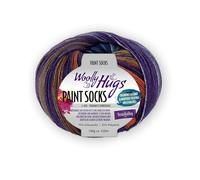 PRO LANA Paint Socks - Woolly Hugs - Farbe: Lila/Orange (212) - 100 g/ca. 420 m Wolle