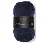 PRO LANA Sockenwolle UNI, 75% Schurwolle, 25% Polyamid 409